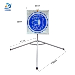 Reflective Tripod Warning Sign - Snow Chains Reflective Tripod Folding Warning Sign